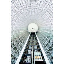 630kg~1250kg,1.0m/s~1.75m/s sightseeing elevator and Observation Elevator|panoramic glass elevator